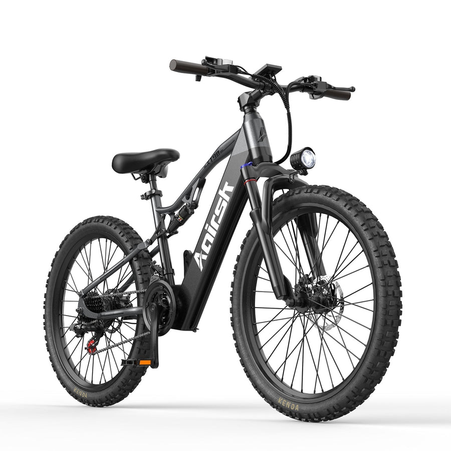 bicycle with black frame and tires on a white background