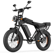 Black electric fat bike Aairsk X5 from 2026 on a white background
