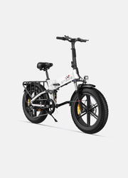Black electric bike on a white background