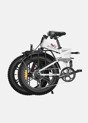 Foldable electric bike with a white background