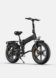 Black electric bike on a white background