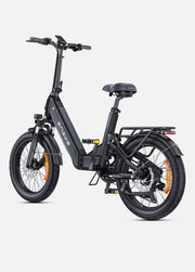 Black electric bike on a white background